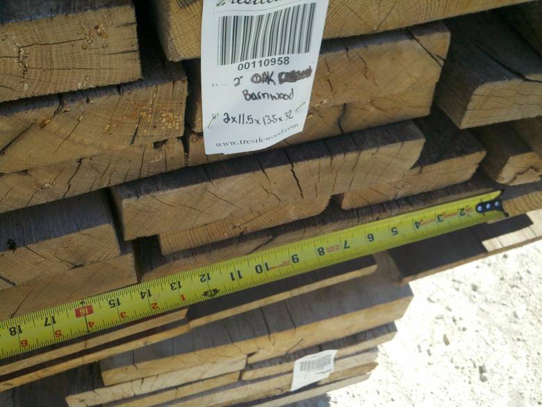 Weathered Oak Lumber